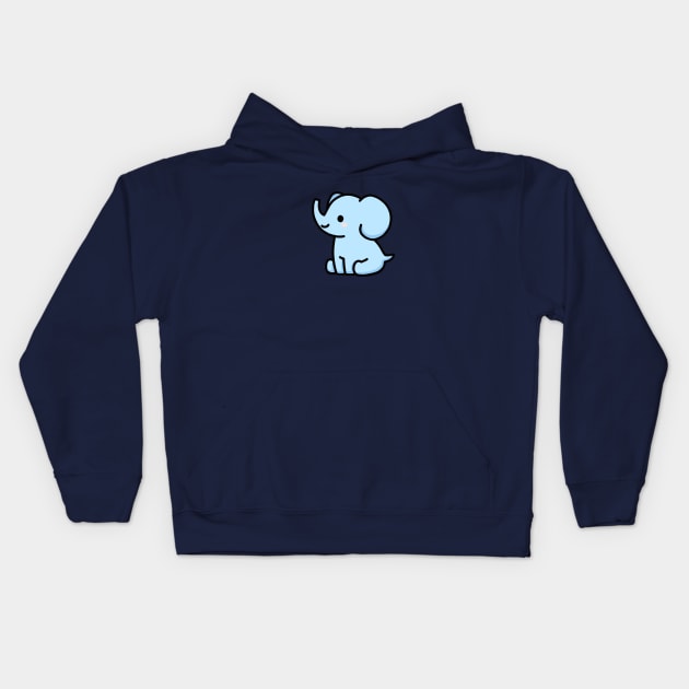 Elephant Kids Hoodie by littlemandyart